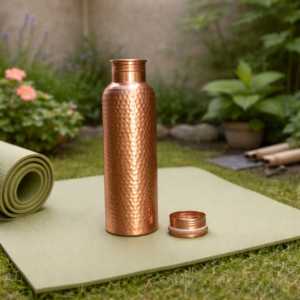 Hammered Copper Bottle, Ayurvedic Drinkware for liver & Kidney