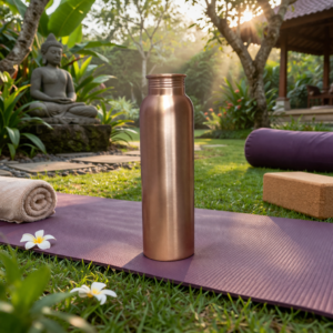 99% Pure Copper Bottle, Ayurvedic Drinkware for liver & Kidney.